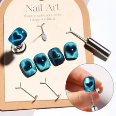 ( HOT )Thanh hơ sơn hình trái tim đủ size to nhỏ - Nam châm trái tim hơ tạo hình sơn mắt mèo tim trang trí móng siêu đẹp