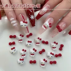 [ HOT ] Charm Hello Kitty Khay 12 Ngăn Mix Nhiều Kiểu Trang Trí Móng Tay Đính Nailbox Cực Xinh [ TÚ ANH NAIL ]