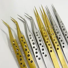 Cặp nhíp lỗ nối mi Classic chuyên dụng siêu khít thép không gỉ chuẩn xịn