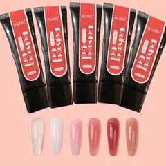 Gel Gôm Huaxi Đắp Nối Móng - Tạo Móng Dual Phom - Siêu Dẻo Mịn - Không Nóng Chảy Tuýp 30ML Chính Hãng