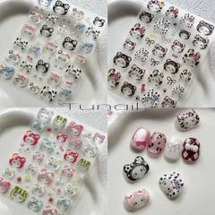 [ Mẫu Mới ] Sticker Hình dán lụa 5D Hoạt Hình mẫu mới trang trí móng siêu xinh HOT XU HƯỚNG NAIL