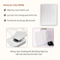 Khay Màng Lọc Thay Thế Cho Máy Hút Bụi Nail SNRQI WL-007 , WL-008 , BQ 858 , PISAN - Tấm Lọc Bụi Nail Đa Năng Có Thể Cắt