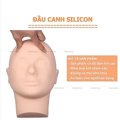 Đầu canh silicon tập nối mi tập massage đa năng chuyên dụng loại 1 siêu mềm