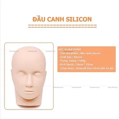 Đầu canh silicon tập nối mi tập massage đa năng chuyên dụng loại 1 siêu mềm