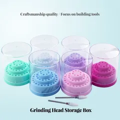 Hộp đựng đầu mài móng 3 tầng có nắp loại đẹp xịn
