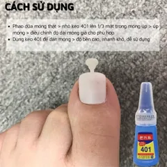 Móng úp chân HSM phom ngắn hộp 500 móng CHÍNH HÃNG
