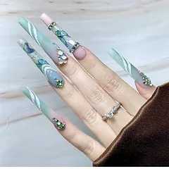 Hộp móng típ tre phom dài nối móng đắp gel bột siêu ôm phom hàng chuẩn xịn đủ phom