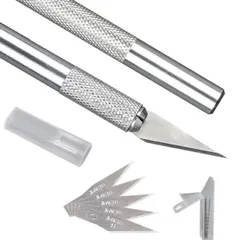 Dao cắt bột tạo phom móng bột tặng kèm 5 đầu cắt chuyên dụng ngành nail