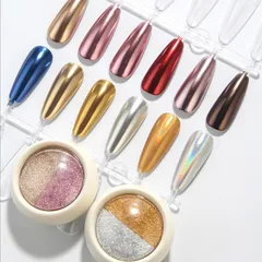 Tráng gương nén 6 màu cơ bản nhất design nail tráng gương cực hot