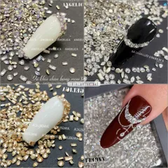 Set 100V Đá Khối Super Mini Chân Bằng Siêu Sáng Bền Đính Trang Trí Móng Tay - Tổng Hợp Các Mẫu Đá Úc Angelica HOT