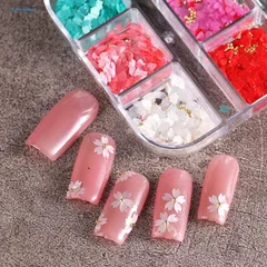 Nhũ sticker hình cánh hoa trang trí móng nailbox siêu xinh TU NAIL