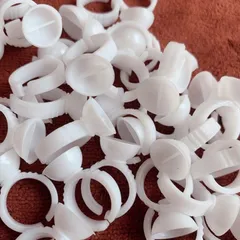 Nhẫn đựng keo nối mi ,mực phun xăm đa năng chia ngăn chuyên dụng bịch 100 chiếc