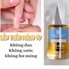 Dầu tháo móng úp , móng bột gel siêu nhanh không hại móng dưỡng móng đa năng Blue Place 14ml chuẩn hãng