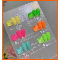 Set 6 màu sơn Leon dạ quang Siêu chất ( HOT )
