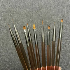Set cọ nail 9 cây siêu mảnh đủ cây cần thiết chuẩn xịn cực HOT