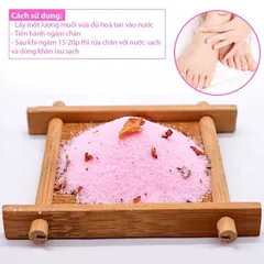 Muối ngâm chân thảo dược cao cấp tẩy tế bào chết ngành nail spa hũ to 600g