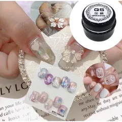 Gel trong QS siêu đặc Gel vẽ nổi chà tráng gương , đính cham đá móng đa năng hũ to 30ml cực HOT