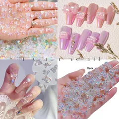Túi 100 cham thuỷ tinh mix đủ mẫu siêu đẹp đính vô vàn mẫu nail xinh
