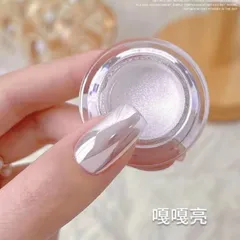 Tráng gương trắng ánh bạc tráng gương cực quang nail mẫu mới hot trend