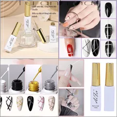 sơn cọ nét gel Aifer siêu đặc nét mảnh vẽ móng chuyên dụng đủ màu cơ bản nhất
