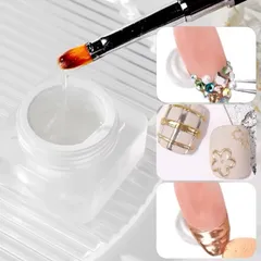Gel vẽ nổi trong - Gel thuỷ tinh cao cấp vẽ tạo hình nổi chà tráng gương Nail trang trí móng siêu HO.T