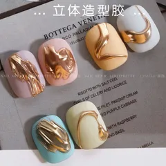Gel vẽ nổi trong - Gel thuỷ tinh cao cấp vẽ tạo hình nổi chà tráng gương Nail trang trí móng siêu HO.T