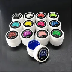 Set 12 hũ gel vẽ siêu đặc đủ màu cơ bản vẽ nail hàng chuẩn