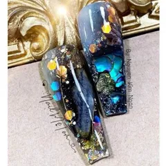 Khay xà cừ siêu mỏng 12 hũ cao cấp đủ màu ẩn gel Design Nail siêu HO.T