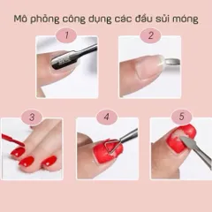 Bộ Dụng Cụ Sủi Da Chết - Lấy Khoé - Cạo Gel Đủ Mã Chuyên Dụng Ngành Nail Chất Liệu Thép Không Gỉ Siêu Bền TÚ ANH NAIL