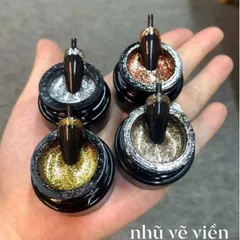 Gel nhũ vẽ viền móng siêu sáng , làm nền đính đá , chải ombre , full móng đa năng siêu đặc cực HOT