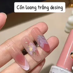 Cồn loang đen trắng trong Vinimay B281 vẽ loang móng design vân đá tạo nhiều kiểu đa năng siêu đẹp chính hãng