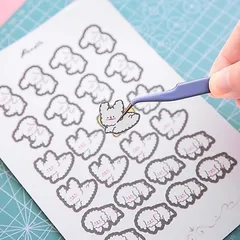 Cặp nhíp gắp cham đá hình dán sticker , gắp mi giả đa năng hàng chuẩn mũi khít