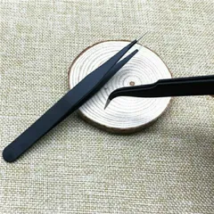 Cặp nhíp gắp cham đá hình dán sticker , gắp mi giả đa năng hàng chuẩn mũi khít