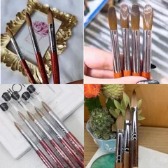 Cọ đắp bột lông chồn Colinsky số 14-16 đắp bột siêu êm