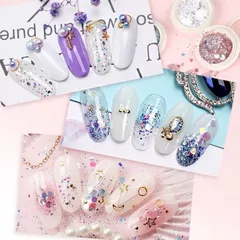 Set 8 hũ nhũ vảy cá nail siêu sáng mix đủ màu design nail siêu sáng đẹp