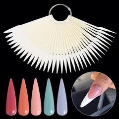 Móng que mẫu phom vuông nhọn tập sơn vẽ móng chuyên dụng set 50 que đủ 2 màu trong đục