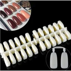 Móng que mẫu phom vuông nhọn tập sơn vẽ móng chuyên dụng set 50 que đủ 2 màu trong đục