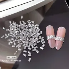 [ HOT ] Đá Khối Chữ Nhật Mini Set 100V Hiệu Ứng Lấp Lánh Siêu Sáng Tạo 1001 Mẫu Nail Đẹp [ TÚ ANH NAIL ]