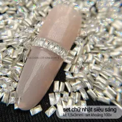 [ HOT ] Đá Khối Chữ Nhật Mini Set 100V Hiệu Ứng Lấp Lánh Siêu Sáng Tạo 1001 Mẫu Nail Đẹp [ TÚ ANH NAIL ]