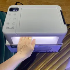 Máy hơ Sun 19z bản cao cấp khoang siêu to rộng công suất cao hơ cực nhanh chính hãng 350w 63 đèn led bảo hành