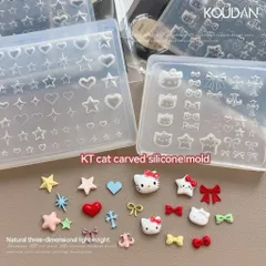 Khuôn silicon Hello Kitty tạo hình charm nail siêu HOT