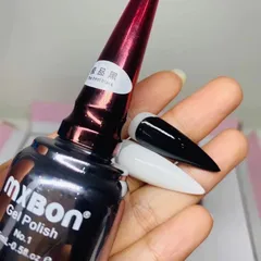 Sơn gel Mxbon lẻ màu Đen - Trắng - Gạo - Sữa cơ bản chất siêu đặc đẹp CHÍNH HÃNG