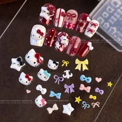 Khuôn silicon Hello Kitty tạo hình charm nail siêu HOT