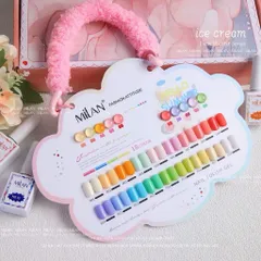 [ MẪU HOT ] Set sơn gel Pastel 18 màu Milan đủ tông thời thượng chai 15ml H.O.T ( Tặng bảng màu xịn )