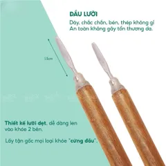 ( Giá sỉ ) Combo 10 cây lấy khoé gỗ 1 đầu , 2 đầu - Dụng cụ lấy khoé chân Nail Loại 1 lưỡi mảnh thép không gỉ siêu bền