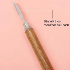( Giá sỉ ) Combo 10 cây lấy khoé gỗ 1 đầu , 2 đầu - Dụng cụ lấy khoé chân Nail Loại 1 lưỡi mảnh thép không gỉ siêu bền