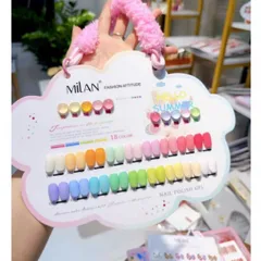 [ MẪU HOT ] Set sơn gel Pastel 18 màu Milan đủ tông thời thượng chai 15ml H.O.T ( Tặng bảng màu xịn )