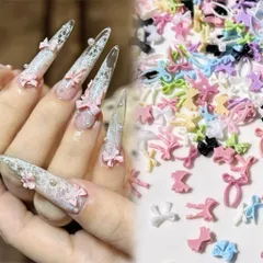 [ HOT ] Khay 300 Charm Nơ Mix Nhiều Mẫu Trang Trí Móng Gắn Nailbox Siêu Đẹp [ TÚ ANH NAIL ]