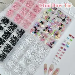 [ HOT ] Khay 300 Charm Nơ Mix Nhiều Mẫu Trang Trí Móng Gắn Nailbox Siêu Đẹp [ TÚ ANH NAIL ]