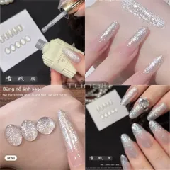Sơn gel nhũ tuyết kim cương hiệu ứng phát sáng lấp lánh bling bling mã HOT [ TÚ ANH NAIL ]
